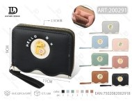 Portafoglio da Donna con Cerniera, Piccolo Formato, con Cinturino da Polso, Portamonete in Stile Minimalista in Pelle Microfibra - Product Image 1