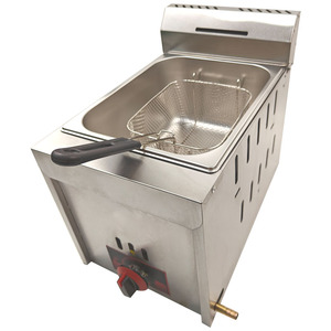Económico 410 Material Acero inoxidable Equipo <span class=keywords><strong>de</strong></span> cocina LPG Freidora freidora <span class=keywords><strong>de</strong></span> <span class=keywords><strong>gas</strong></span> - Product Image 5