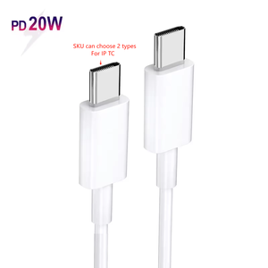 2024 1M <span class=keywords><strong>Usb</strong></span> C Cable tipo C a 8 pines 20W Pd Cable 3a Cable de carga rápida para Iphone X <span class=keywords><strong>11</strong></span> 12 13 14 15 - Product Image 1