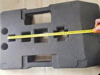 Supports de base en caoutchouc robustes pour panneaux de signalisation routière en plastique PE avec trous, bases de 30/40/50 cm pour poteaux de délimitation