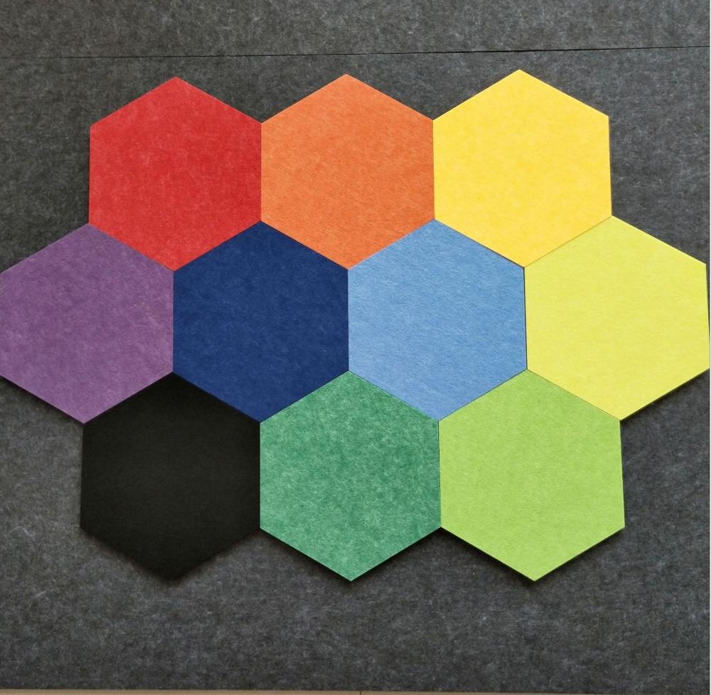 Красочные полиэстерная неплетеная ткань чувствовал акустическая панель