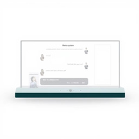 Écran de traduction IA OLED transparent double face de 30 pouces, résolution 1366*768, tactile à dix points, verre trempé physique, OEM pour ascenseur