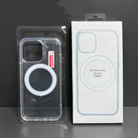 Penutup ponsel magnetik PC TPU transparan, untuk IPhone 16 Pro Max 15 14 13 12 11 Pro pengisi daya nirkabel akrilik