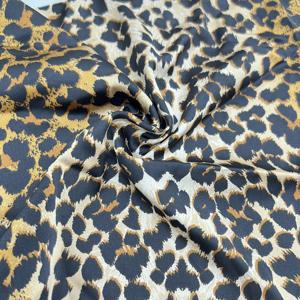 OEM y ODM mejor leopardo Digital impreso 97% poliéster <span class=keywords><strong>3</strong></span>% Spandex elástico sedoso satén telas para pijamas y vestidos elásticos - Product Image 3