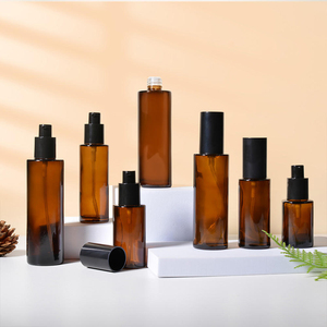 New Design 100ml Flat Should Glass Serum <b>Bottles</b> Amber <b>Mist</b> Spray Lotion <b>Bottles</b> Pump Sayer Screen Printing Surface Handling - Product Image 4
