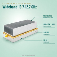 Module amplificateur de signal RF large bande GUORESOUN, fabricant d'origine, 10,7-12,7 GHz, 13W, 25W, 50W, gain élevé 48 dB, fréquence personnalisée