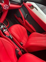 Vente en gros d'usine, housses de siège de haute qualité pour remplacement de sièges Ferrari, en cuir véritable rouge