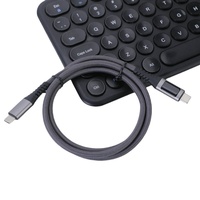 Kabel USB4 40Gbps Kompatibel Thunderbolt 4 Streaming Video 8K Pengisian Cepat PD Tipe-C dengan Layar Digital Logam Tembaga Murni