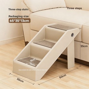 Escaleras para Mascotas, Cama para Perros, Escalera Antideslizante, Peldaños Inclinados Plegables, Fácil Instalación, Sofá para Perros Pequeños y Mayores - Product Image 6