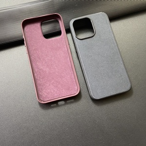 IPhone 15 için telefon kılıfı orijinal 15Pro dokuma kılıf dimi resmi web sitesi manyetik emme tam paketi deri koruyucu kılıf - Product Image 2