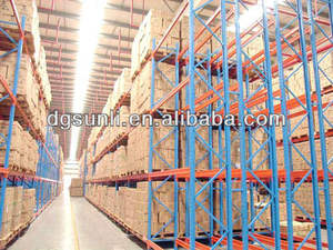 מדף משטחים מתכוונן דו-שכבתי מפלדת אל-חלד <span class=keywords><strong>2026</strong></span>, מדף משטחים כבד דו-שכבתי מסוג Drive-In לאחסון במחסן - Product Image 3