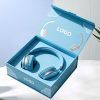 Boîte rigide personnalisée pour avion avec doublure en carton, couvercle rabattable, emballage cadeau pour écouteurs, boîte d'emballage pour produits électroniques