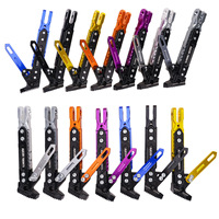 Béquille latérale réglable pour moto et véhicule électrique, repose-pied simple latérale modifiée pour scooter, en alliage d'aluminium