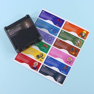Set di 12 etichette adesive per console Nintendo GBA SP Game Boy Advance SP - Product Image 4