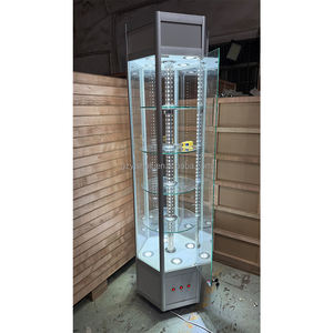 ตู้โชว์เครื่องประดับหรูหราเคลื่อนย้ายได้ดีไซน์แฟชั่นไฟ LED พร้อมกล่องหมุนสำหรับโชว์น้ำหอมและนาฬิกา - Product Image 2