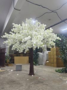 H pequeño árbol de mesa de flores lilas de seda púrpura decoración del hogar gran árbol de flores lilas artificiales para exhibición de tienda al aire libre interior boda - Product Image 6