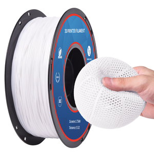 Filament d'imprimante 3D TPU flexible 95A 500G bobine de 1.75mm de diamètre élastique durable 1-Pack Blue Shore avec impressions 3D - Product Image 5