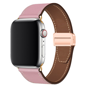 <span class=keywords><strong>Correa</strong></span> de Reloj de Repuesto de Cuero Genuino Transpirable con Cierre Magnético para <span class=keywords><strong>Apple</strong></span> <span class=keywords><strong>Watch</strong></span> Ultra 1 2 Series 11 10 9 8 7 SE 6 5 4 - Product Image 6