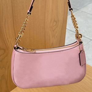 Bolso de Hombro Retro de Media Luna en Piel Vegana Granulada con Cadena Dorada, Elegante Bolso Hobo de Media Luna para Mujer - Product Image 6