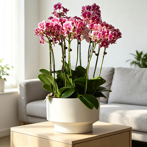 Ensemble de pots de plantes en plastique minimalistes pour orchidées Phalaenopsis, diamètre 26 cm, pot auto-arrosant pour la maison, <span class=keywords><strong>balcon</strong></span> - Product Image 6