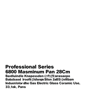 กระทะอลูมิเนียม (28 ซม.) รุ่นโปรเฟสชั่นแนล ซีรีส์ 6800 สีเงินซาติน 6800 28 - Product Image 2
