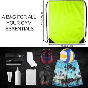 Sacs à dos à cordon en nylon écologiques réutilisables pour hommes et femmes, idéaux pour le sport, les voyages, les équipes et <span class=keywords><strong>la</strong></span> salle de sport - Vente en gros - Product Image 5