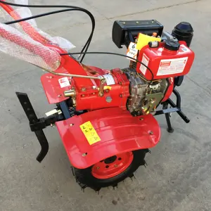 6HP diesel power tiller cultivator mini farm tractor for agriculture machinery equipment