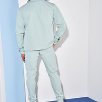 Ensemble Homme Décontracté de Haute Qualité Veste et Pantalon Nouvelle Collection Printemps Automne Survêtement Couleur Unie Coupe Ample Très Tendance