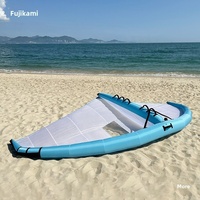 Fabricant Chine Sky Blue Light Sky Blue Clear Sky Blue Water Wing de surf gonflable double couche, type cerf-volant marin portatif