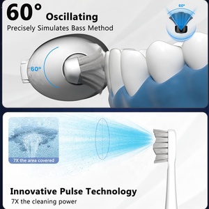 <span class=keywords><strong>Cepillo</strong></span> de <span class=keywords><strong>Dientes</strong></span> Sónico Impermeable IPX8 con Carga Magnética y Depósito Ilimitado para Uso Seguro en la Ducha - Product Image 3