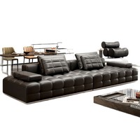 Nouveau Canapé-Lit Sectionnel Moderne Minimaliste 2026 Rembourré en Mousse Personnalisable pour Grands Salons