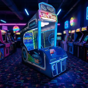 Máquina de Juego Arcade de Canje de Boletos Let's Disc, Operada con Monedas, Juego de Lanzamiento de Discos con Luz Intermitente, de Plástico, para Familias - Product Image 5