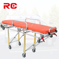 Brancard d'urgence médical d'hôpital pliable avec roues