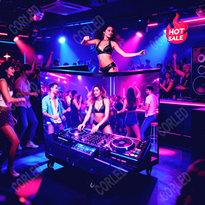 Logo personalizzato con cornello Bar in metallo DJ stand tavolo con <span class=keywords><strong>Display</strong></span> a <span class=keywords><strong>LED</strong></span> Night Club mobili e ascensore uso Video muro DJ tavolo - Product Image 1