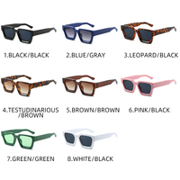 Lunettes de soleil oversize tendance 2026, monture épaisse rectangulaire, pour hommes et femmes, avec logo personnalisé