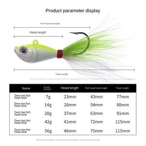 เหยื่อปลอมซิลิโคน Shark Man LF12 พร้อมตะขอสำหรับตกปลาทะเล น้ำหนัก 7 กรัม-56 กรัม ป้องกันการติดก้น สำหรับปลาทะเล - Product Image 2