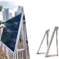 Équipement pour projets solaires commerciaux, support de toit en aluminium robuste, kit de montage solaire pour toit plat en béton, kit de montage triangulaire