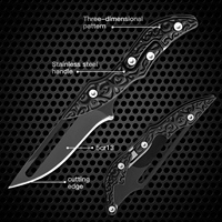 Couteau pliant tactique de survie en acier inoxydable, couteau de poche pour le camping, la chasse, l'outdoor, l'industrie, le bricolage, l'EDC, portable