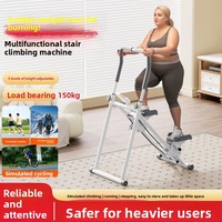 Appareil de fitness aérobie pliable pour l'intérieur avec double accoudoir, pour la maison et l'escalade transfrontalière