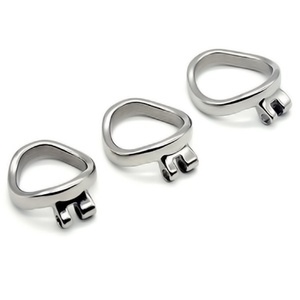 Dispositivo de Castidad de Metal con Anillo Curvo de 52 mm FRRK, Acero Inoxidable 304 para Jaula de Castidad - Product Image 5