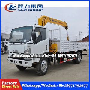 クレーン付きIsuzuELF5Tトラック4x2ローリーマウントクレーントラックマウントクレーンマニピュレーター - Product Image 3