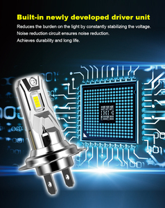 New H7 Led Đèn Pha Bóng đèn cao-volta 12V CANBUS tương thích amarillo và trắng LED Spotlight cho xe đèn pha Pulsar NS 200 - Product Image 4