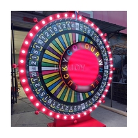 Roue de la Fortune Géante Promotionnelle à LED Électrique 360 Degrés pour Tirage de Loterie, Bingo et Prix Chanceux