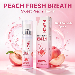 Prêt à expédier – <span class=keywords><strong>Spray</strong></span> buccal portable 20 ml saveur menthe pêche citron vert – <span class=keywords><strong>Haleine</strong></span> fraîche longue durée – <span class=keywords><strong>Anti</strong></span>-<span class=keywords><strong>mauvaise</strong></span> <span class=keywords><strong>haleine</strong></span> pour l'hygiène buccale quotidienne - Product Image 3