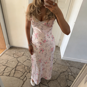 Vestido de Fiesta Elegante para Mujer, Estilo Vacacional, Ecológico, con Estampado Floral, Halter, Espalda Descubierta, Sin Mangas, con Recortes, Largo hasta el Suelo, Nueva Colección <span class=keywords><strong>en</strong></span> Oferta - Product Image 2