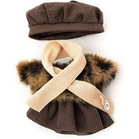 Pour Labubu 17cm poupées ensemble de robe élégante tenue de peluche mignonne avec accessoires ne comprenant pas la poupée