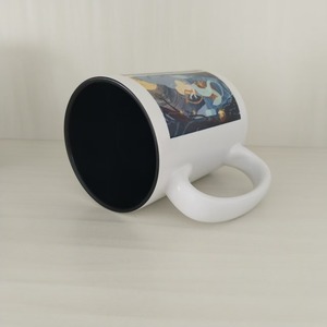 แก้วเซรามิก 15 ออนซ์ สีดำ มีหูจับ สีพื้น ของขวัญทางธุรกิจ แก้วเดี่ยว - Product Image 3