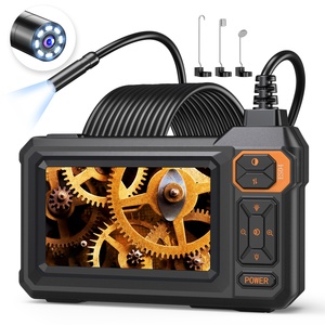4.3" 1920P HD Industrial Borescope Camera 8mm IP67 <b>Waterproof</b> 8 Adjustable LEDs 16.4FT Semi-Rigid Snake <b>Cable</b> ES04 4.3 Inch Ip67 - Product Image 1