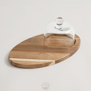 <span class=keywords><strong>Plateau</strong></span> à <span class=keywords><strong>fromage</strong></span> <span class=keywords><strong>en</strong></span> bois d'acacia de qualité supérieure avec dôme <span class=keywords><strong>en</strong></span> <span class=keywords><strong>verre</strong></span>, épaisseur 1,5 cm, durable, réutilisable, <span class=keywords><strong>plateau</strong></span> de service éco-responsable pour fromages et pâtisseries - Product Image 2