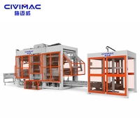 Machines à fabriquer des briques de grande capacité QT15-15S, machine à blocs de ciment entièrement automatique, machine à pavés en béton, machine à briques entrecroisées PLC